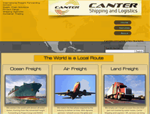 Tablet Screenshot of cantershipping.com